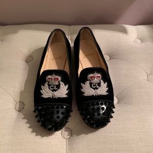 Christian Louboutin Spiked Intern Flats 37.5